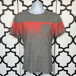 Men's Gray and Red T-Shirt